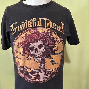Grateful Dead Skull Roses Men's Black T Shirt Medium